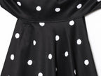 Women's summer polka dot hanging neck top
