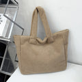 Women's new fashion large-capacity lambswool bag