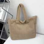 Women's new fashion large-capacity lambswool bag