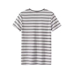 Women's Summer Fashion Short Sleeve O Neck Striped T-shirt