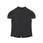 Women's bow decoration polka dot poplin shirt