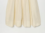 Women's long sleeved round neck pleated dress