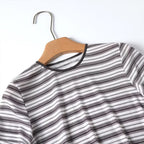Women's Summer Fashion Short Sleeve O Neck Striped T-shirt