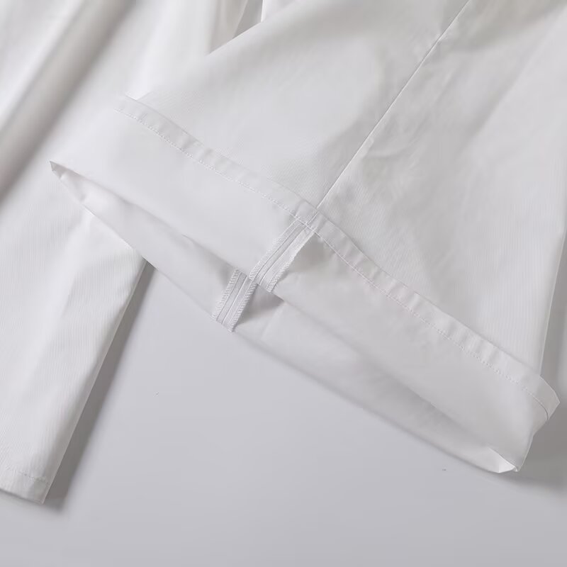 Women's chic fashion loose pleated casual wide leg pants