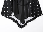 Women's summer polka dot hanging neck top