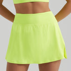 Women's New Joker Sports Suit Yoga Clothing Vest Breathable Exposure-proof High Waist Tennis Yoga Skirt.