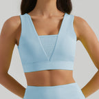Women's New Joker Sports Suit Yoga Clothing Vest Breathable Exposure-proof High Waist Tennis Yoga Skirt.