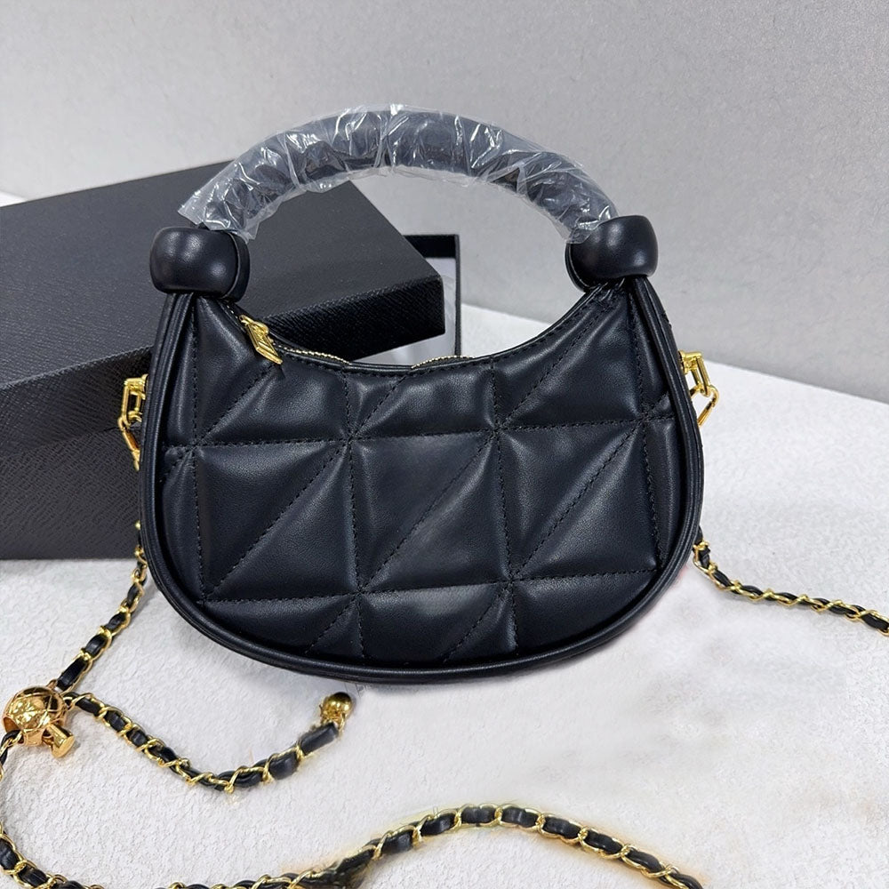 Quilted Chain Crossbody Bag