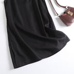 Women's new fashion black sleeveless backless mini dress