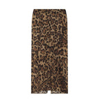Women's animal striped Wrapping style printed skirt