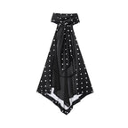 Women's summer polka dot hanging neck top