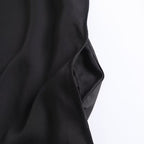 Women's new fashion black sleeveless backless mini dress