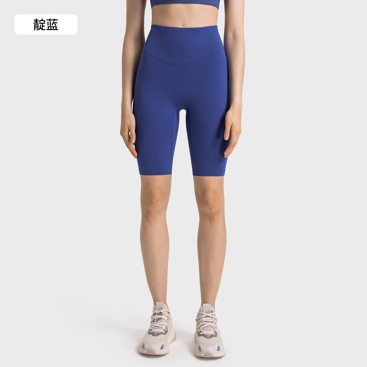 Women's new fashion, no embarrassing line, anti-curling, high waist, abdomen and hip lifting yoga pants, elastic sports pants.