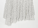 Women's slim pleated polka dot dress